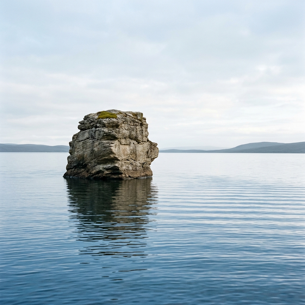 Stones in water